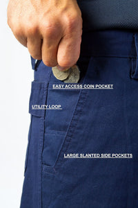 Work Shorts - Spandex Crotch - Cotton Drill - Multiple Pockets 